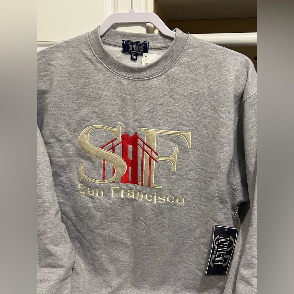San Francisco Ocean Beach Sportswear Grey Sweatshirt